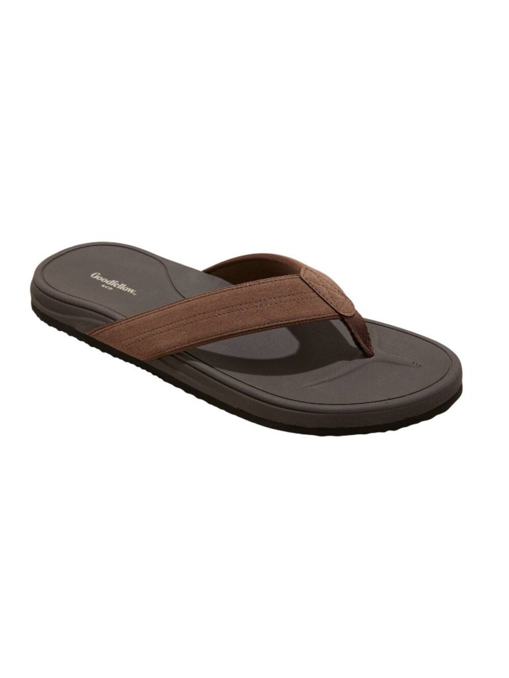 NWT Goodfellow & Co. Mens Ian Comfort Flip Flop Thong Sandals Brown L (11-12)